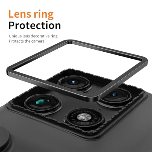 Coque Motorola Razr Fold antichoc noire intégrale avec support rigide