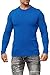 Produktbild Happy Clothing Herren Langarmshirt Longsleeve T-Shirt Rundhals Top S M L XL 2XL 3XL, Größe:M, Farbe:Blau