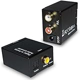 SORA H? Adaptador de sonido (?ptico/coaxial a RCA), color negro SORA H? Adaptador de sonido (?ptico/coaxial a RCA), color negro