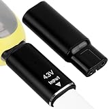Linkidea Confezione da 2 adattatori da USB-C a 4,3 V per rasoio Philips Norelco QP2520 QP2515, convertitore di carica Type-C per rasoio elettrico, adattatore da viaggio portatile (nero)