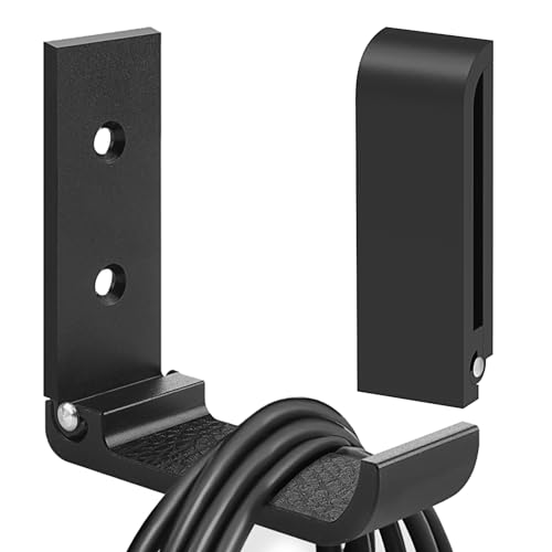 Musiin Foldable Aluminum Hooks for Cables and Headphones(Black 2 Pack) by Musiin - Used condition - US$10.17