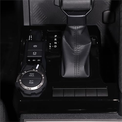 Center Console Gear Shift Panel Cover Trim Compatible with Toyota Tacoma 2024 2025 2026, Car Interior Decoration Accessories (Black) by TOYCIDFG - Used condition - US$26.40