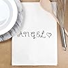 Azeeda 'Angel' White Cotton Tea Towel/Dish Cloth (TW00006746) #2