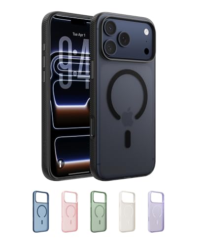 Belkin SheerForce Grip Coque iPhone 17 Pro Max Coque de Protection Compatible MagSafe Design Fin Protection avec Rainures Antidérapantes Magnétique et Anti Impacts