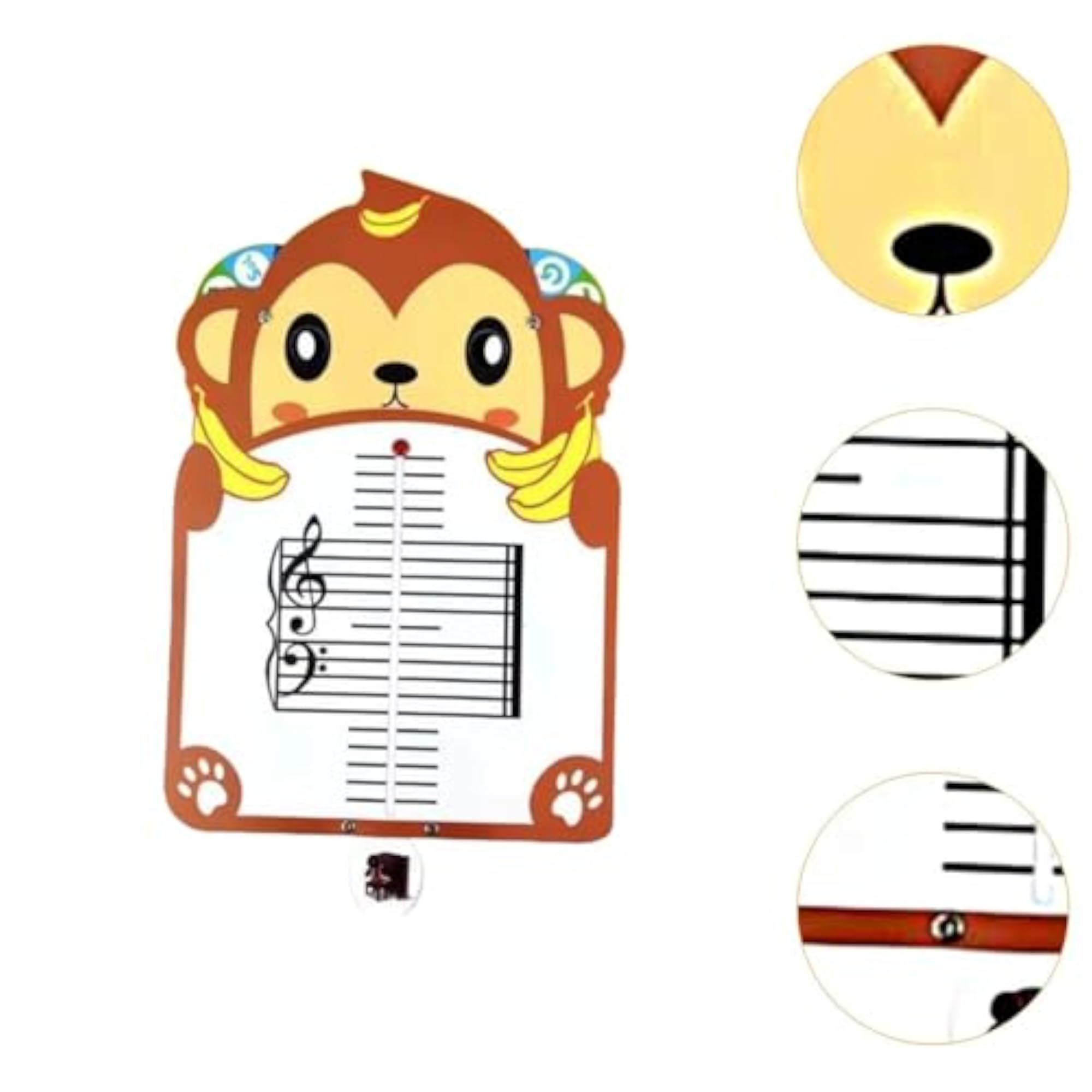 Cartoon Animal Shape Music Notation Board for Students