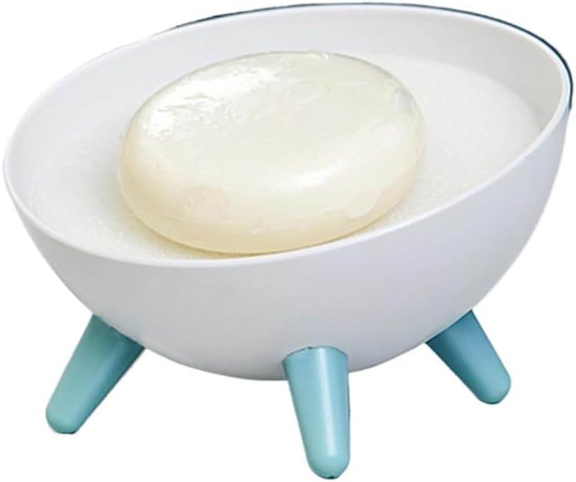 Bathroom Soap Dishes Holder Self Draining Box with Super Suction Portable Container for Accessories image 2