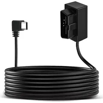 OBD Power Cable for Dash Camera with Low Voltage Protection and 24h Parking Mode
