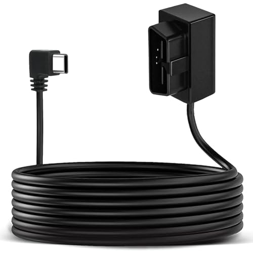 Dash Cam Hardwire Kit，OBD Power Cable for Dash Camera ，USB Type C Adapter Hardwire Charger Cable...