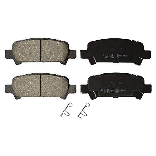 KFE KFE770-104 Ultra Quiet Advanced Premium Ceramic Brake Pad REAR Set Compatible With: Subaru Forester, Outback, Legacy, Impreza, Baja