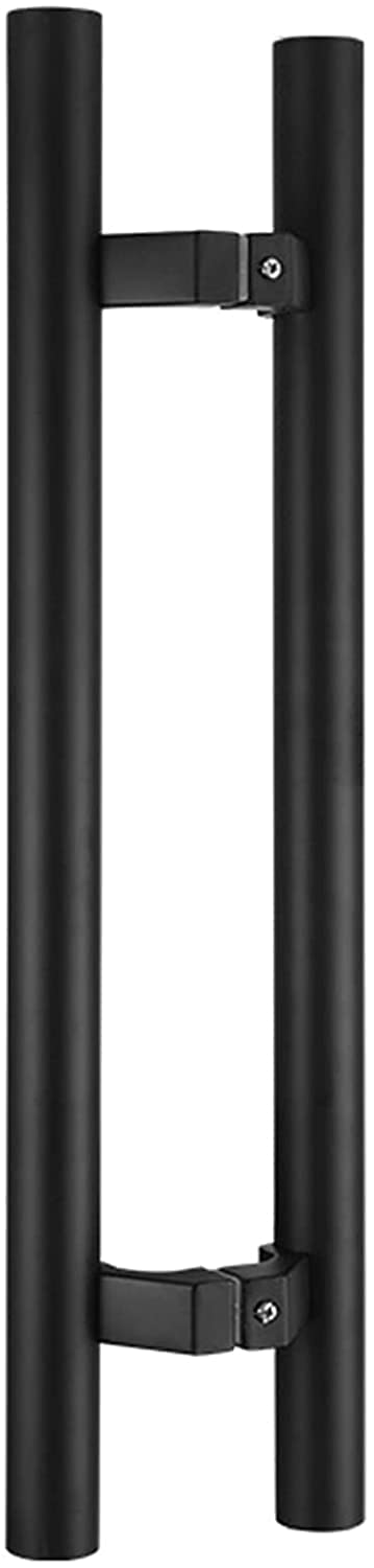 LQZAXSRDR Sliding Barn Door Handle, Stainless Steel Door Pull Handle Multicolor Sizes 60-120 Cm for Sliding Barn(Black,60Cm/24Inch)