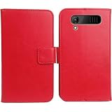 Anybird Rot Premium PU Leder Tasche Schutz Hülle Handy Hülle Wallet Cover Etui Ledertasche Für Energizer E242S+ 2.4