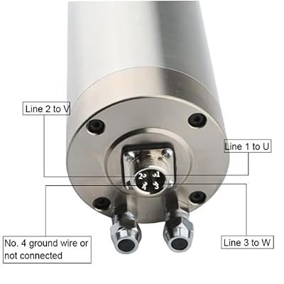 800W 220V ER11 65MM Water-cooled Spindle Motor Kit, with ER11 Collet Nut and 4 Bearings, Speed 24000RPM 400Hz, for CNC Engraving Milling Machine