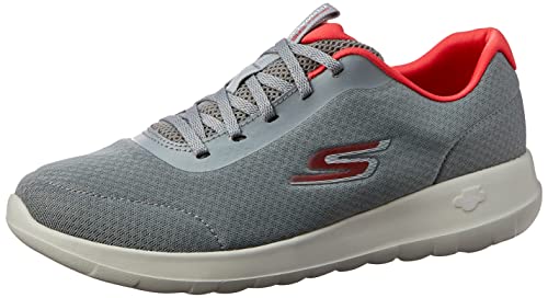 Tênis Go Walk Max - Ecstatic, Skechers, Masculino, Cinza Escuro / Vermelho, 41