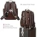 TIDING Full Grain Leather Backpack for Men 15.6 Inch Laptop Bag Large Capacity Business Travel Hiking Shoulder Daypacks