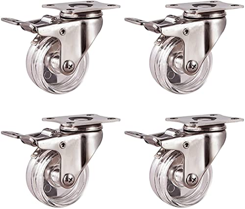 Roulettes pivotantes 40mm avec frein pour déplacer vos meubles lourds sans rayer le parquet