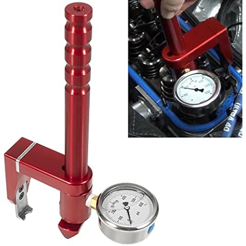 Hihitomorrow PC-100 Universal Valve Seat Pressure Tester Checker Adjustable On-Head Valve Spring Pressure Tester Gauge - 0-600 PSI Cover
