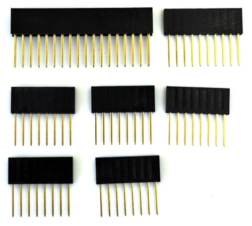 Arduino Mega �V�[���h�p �����O �s���\�P�b�g �Z�b�g (�X�^�b�J�u���E�w�b�_�[) �V�[���h�ςݏd�ˑΉ�