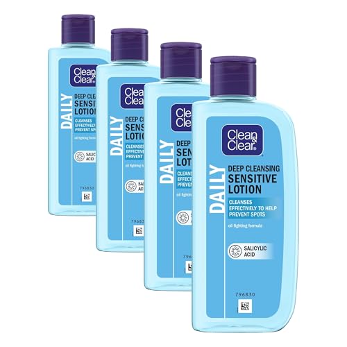 Image of Clean & Clear Deep Cleansing Lotion for Sensitive Skin 200ml (Pack of 4)