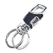 Bluecastle Supreme Key Chain with 2 Extra Key Rings, Heavy Duty Car Leather Key Chain for Men and Women, Men Gift with Gift Box Black