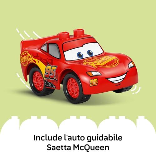 DUPLO ¦ Disney e Pixar La Visita di McQueen all’Officina di Doc - Include una Macchina Giocattolo, Attrezzi e Accessori per il Lavaggio Auto - Regalo per Bambini e Bambine da 2 Anni in su - 10456 - Lego - Immagine 5