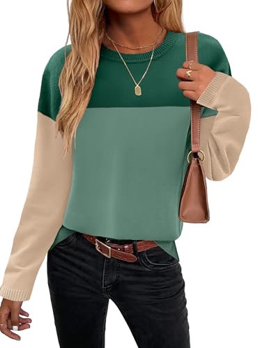 Image of Zeagoo Sweaters for Women Fall Outfits Trendy 2025 Long Sleeve Shirts Bussiness Casual Knit Pullover Sweater Tops