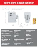 Elektrobock HD13-Profi programowalny termostat grzejnikowy, 230 V, biały, kompaktowy
