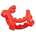 Bonsicoky 5 PCS 29mm Lab Joint Clips - Lab Keck Clamps Joint Lab Accessory for Glass Standard Conical Interface Clip Ground Glass Joint - Red