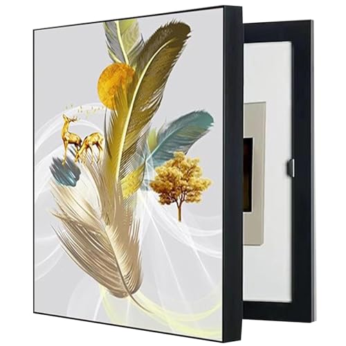 Cubierta para Panel eléctrico, Caja de medidor, Pintura Decorativa, Cubierta para Panel eléctrico de Pared, Multifuncional, extraíble, Caja de interruptores Creativa (tamaño: 45 x 55 cm, Col