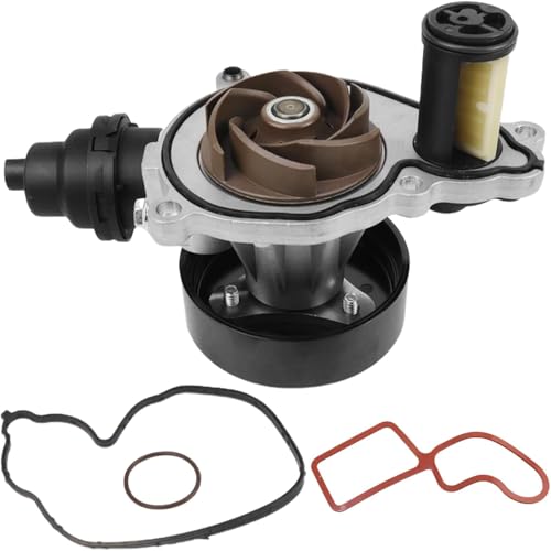 11518638026 Engine Coolant Water Pump Assembly with Gasket + Water Pump Seat Compatible with BMW B48 120i 220i 320i 420i 525i 630i F20 F30 F32 G30 G11 G01 X3 X4 320i 330i 520i, Replace 11517644809