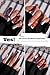 HAND-PAINTED White Press Ons Neon Small Press on Nails Long French Press on Nails Coffin Medium Short Nail art Fake Nail Art Kit with 7g Glue on Nails Handmade Almond Square Nails (Medium, J4)