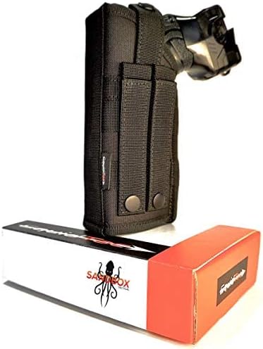 SquidTac Molle Taser Holster  Compatible con X26PX26  para seguridad militar de policía  retención de nivel 2  (Taser no incluidosolo funda)