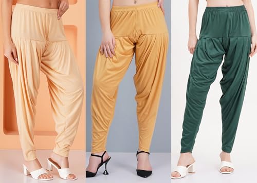 Image of Buy That Trendz Patiala Salwar for Women Relaxed Fit Viscose Patiyala Salwar Harem Bottom Pants