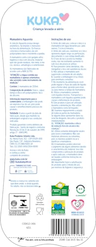 Mamadeira 250 ml Aquarela Bico Universal, Kuka, Azul