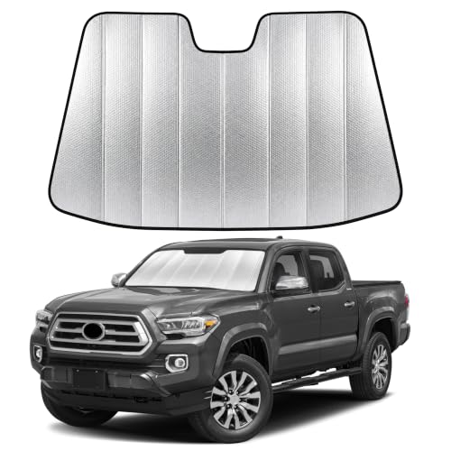 Image of EcoNour Foldable Sun Shade Fit for Toyota Tacoma 2016-2021 2022 2023