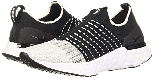 Nike React Phantom Run Flyknit 2 Women's Road Running Shoes (CJ0280-001, Black/White)2