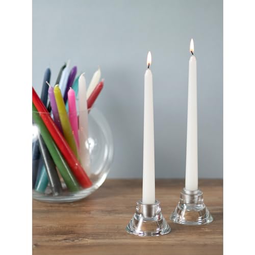 Candwax TAP-WH-25X508-4 White Taper Candles 12 Inch Dripless - Set Of 4 Tapered Candles Ideal As Dinner Candles thumb #5