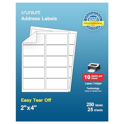 TRUNIUM Shipping Address Labels Cover