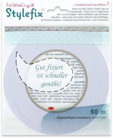 Farbenmix Stylefix Dwustronna Taśma Samoprzylepna, Lawendowa, 50 m x 4 mm