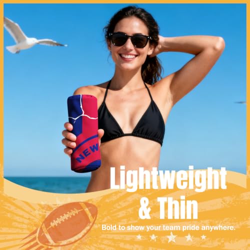 OICEME Football Fan Thin Lightweight Microfiber Beach Towel New York Themed Oversized Towels Men Women Giants Team Dad Husband Guy Him Christmas Xmas Father Day Novelty Prank Hilarious Naughty by OICEME - Used condition - Image 2