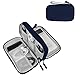 PAPOEEA Kabeltasche Elektronische Tasche Organizer Universal Kabelorganizer Tasche, Reisekabel Organizer Doppelschicht Reise Elektronik Zubehör Tasche für USB Ladekabel Powerbank Blau