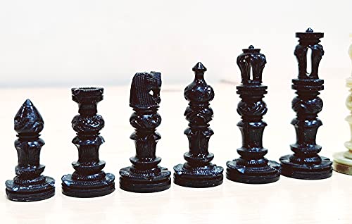 Image of StonKraft Stone Chess Pieces Chessmen Chess Coins (3 inch King)