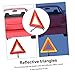 FAVOMOTO Reflective Warning Triangle for Roadside Safety Car Emergency Triangle Frame Essential Roadside Assistance Tool for Vehicles