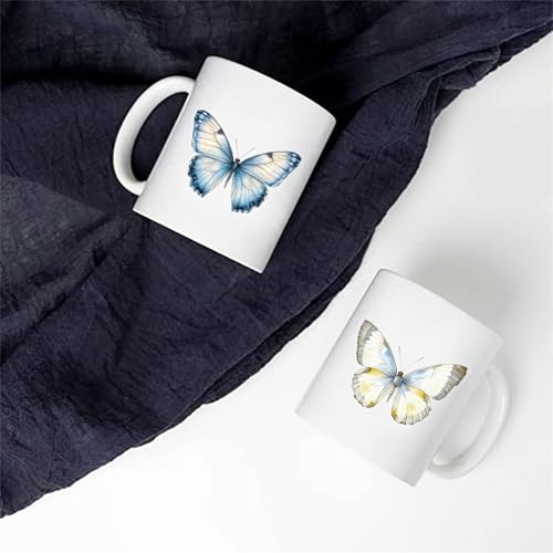 50PCS Butterfly Stickers PET Transparent Stickers Nature Decals Waterproof Decorative Decals for Scrapbook DIY Crafts Album Bullet Journal Planner Water Bottles Phone Cases Laptops (Butterfly)
