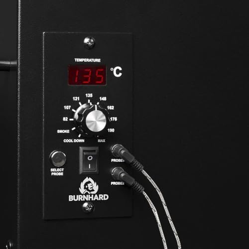 Foto von BURNHARD® Pelletsmoker FLINT, Räucherofen 70°C, 230°C, Pelletgrill