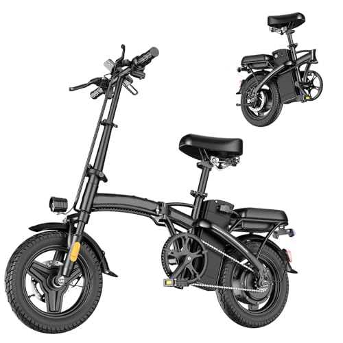 Folding Electric Bike for Adults, 500W Motor, 23MPH, 14" Mini