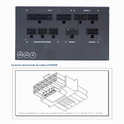 Adaptador PCI-E 5.0 12VHPWR angular 16pin para gráfica RTX 4080 y 5090TI 4