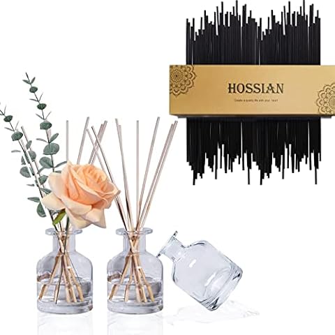 HOSSIAN Reed Diffuser Bottles Empty-Empty Reed Diffuser-Glass Diffuser Bottles Empty Cover