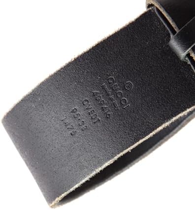 Pre-Loved GG Marmont Belt Leather Medium, Black