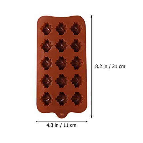 Jojofuny 4171400F6UD3W 3Pcs Maple Leaf Candy Mold Silicone Thankgiving Chocolate Mold thumb #6