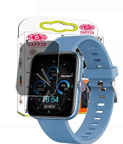 Image of DAFFIN Premium Flexible 9H Screen Guard for FIRE BOLT AI Smartwatch (Transparent, Pack of 1) (DFN-Scrngrd34780)